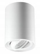 Oprawa Natynkowa Halogenowa GU10 TUBA LED RUCHOMA Walec Spot Sufitowa oczko okrągłe do żarówki, regulowany reflektor 20