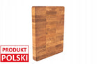 Duża drewniana deska do krojenia dębowa kuchenna sztorcowa 40x30x4 CM blok rzeźnicki do siekania i przygotowywania