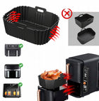 2 x Forma do Airfryer Frytkownicy SIlikonowa do Ninja 9.5L Do pieczenia QaV kieszeń do pieczenia 19 cm z 260 sztuk do