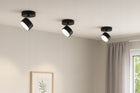 Kinkiet Lampa Ścienna Halogenowa Spot Regulowana Czarna Mono Gx53 oprawa metalowa 1x30W do wnętrz