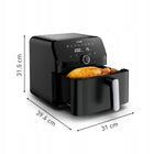 Frytkownica Beztłuszczowa tefal EY8558E0 Frytownica AIR fryer 7,5l Duża XL czarny