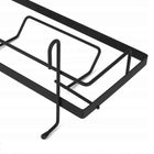 Reling kuchenny czarny reling z haczykami i półkami zestaw kuchenny Tadar organizer ścienny, uchwyt na przybory, 78 cm