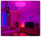 Lampa sufitowa LED Okrągła 40W Pilot Barwa RGB APP PL Głośnik Bluetooth plafon do salonu i sypialni, sterowanie