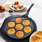 PATELNIA DO PANCAKES NALEŚNIKÓW JAJEK Placków Smażenia MINI ŚMIESZNE BUŹKI do omletów i racuchów, powłoka