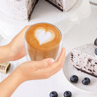 6x SZKLANKI TERMICZNE DO KAWY LATTE DRINKÓW 450ml ATESTOWANE na herbatę, szkło z podwójną ścianką