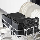 Frytkownica beztłuszczowa tefal EY942B XXL 11l 2700W dwukomorowa Air Fryer szary