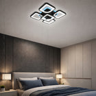 Lampa Sufitowa Nowoczesna Czarna Żyrandol Plafon RGB CCT 72W LED 7920lm oświetlenie do pokoju, aluminiowa, 5 punktów