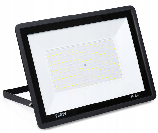 Halogen LED 200W naświetlacz lampa IP66 19000 lm mocny wodoodporny premium do garażu, ogrodu i elewacji, zimna biel 6000K