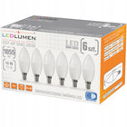Zestaw 6x Żarówka LED E14 10W=75W Świeczka 1055lm Premium 160° Ciepła 3000K do żyrandoli, kinkietów i lamp