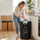 Torba na puste butelki plastikowe kaucyjne zwrotne puszki worek kosz 80l pojemnik do segregacji odpadów, recyklingu