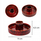 Podstawka pod Kadzidełka Ceramiczna do Palo Santo Szałwii Kominek 11cm kadzielniczka do kadzidła, palenia ziół i
