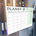 Planer miesięczny kalendarz magnetyczny 30x40 A3 organizer na lodówkę, rozpiska terminów i zadań, ceramiczny