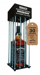 KLATKA NA ALKOHOL prezent Whisky Urodziny 18 40 60 opakowanie na butelkę z grawerem, zabawny gadżet na imprezę