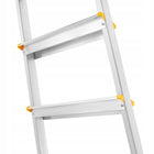 Drabina aluminiowa domowa jednostronna schodki higher 8 stopni 125kg do remontu i prac malarskich, podest 162 cm