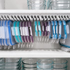 Uchwyt na Pokrywki ikea 365+ 10 Miejsc Wieszany Organizer do Kuchni Biały 21.2 cm 3 cm 12 cm uniwersalne