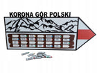Tablica Korona Gór Polski – Pamiątka Zdobytych Szczytów + Tabliczki dekoracja ścienna HDF dla miłośników górskich