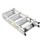 Drabina aluminiowa domowa dwustronna składana higher 2x4 stopnie taboret schodki do malowania, podest 78 cm, udźwig 125