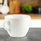 6x BULIONÓWKA PORCELANOWA 650 ML Z UCHWYTAMI MISKA OBIADOWA DO ZUPY KREMU na rosół, mikrofalówki i zmywarki, biała