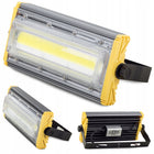 Lampa LED halogen naświetlacz hermetyczny mocny aluminium 50W do garażu, ogrodu i na elewację, IP66, 6500 lm, zimna