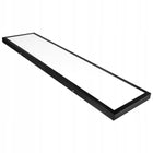 Panel LED Lampa Sufitowa Plafon Natynkowy 60W 120x30cm czarny kwadratowa oprawa ze zintegrowanym źródłem, neutralna