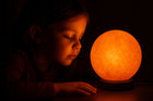 Lampa solna HIMALAJSKA 3-4 kg okrągła jonizator powietrza księżyc Luna lampka nocna dekoracyjna 16 cm, żarówka w