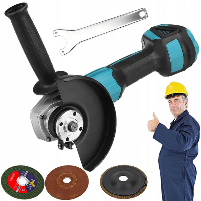 Szlifierka kątowa akumulatorowa bezszczotkowa kątówka 18V 125 mm+klucz