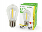 10x Żarówka LED Filament E27 1W 2700K Ciepła do Girland Ozdobna Edison kulista lampka łańcuch świetlny 60 lm biały