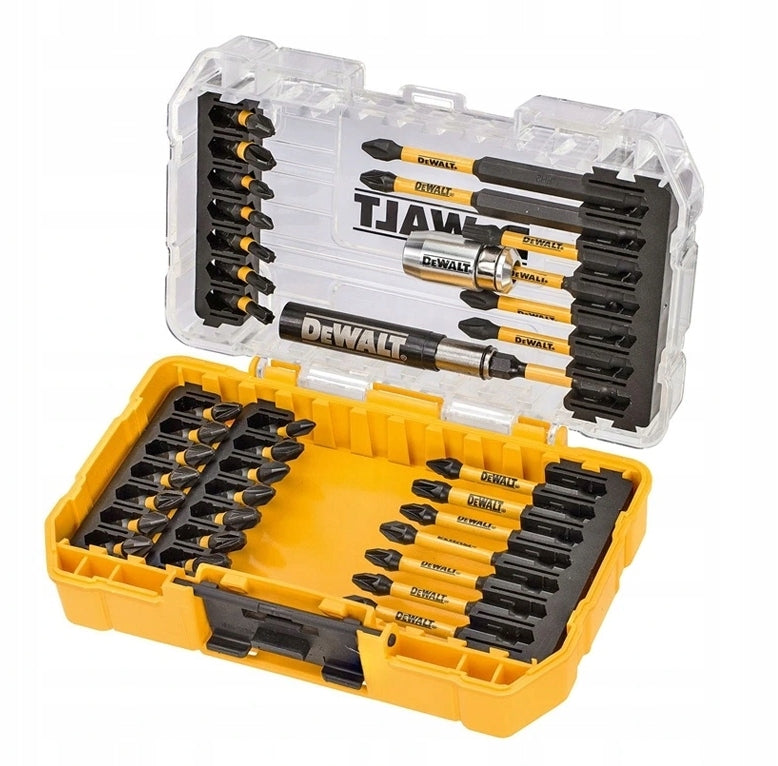 Zestaw końcówek wkrętakowych udarowych DeWALT DT70731T-QZ FLEXTORQ 37szt. bity PH płaskie PZ 25 mm 1/4 cala do wkrętarki