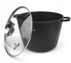 Zestaw garnków Zilner Premium aluminiowe 4 el. naczynia kuchenne z powłoką marmurową, na indukcję, gaz, ceramikę