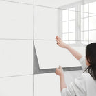Panel Ścienny Panele Ścienne samoprzylepne PCV Biały Gładki 60x30 cm 10 szt okładzina dekoracyjna, wykończenie połysk