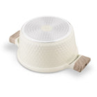 Garnek indukcja Ceramiczny GAZ solidny Kremowy Konighoffer Rosti 24cm 4l naczynie aluminiowe do zup i potraw