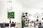 Lampa Wisząca Sufitowa Żyrandol Biała Szklane Kule White Glass EZ3 LED E27 3 punkty świetlne do salonu i jadalni, 60 w