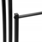 Wieszak łazienkowy na ręczniki stojak metalowy do łazienki suszarka loft drążek 440 mm 740 mm czarny