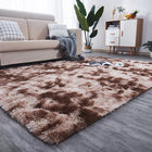 Dywan pluszowy shaggy plusz włochacz rabbit 160x220 cm miękki XXL brązowy prostokątny poliestrowy do salonu i sypialni