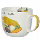 Kubek XXL zupa rosół z przepisem 730 ML banquet duży kubek 0,73l porcelanowy, naczynie na bulion, można myć w zmywarce