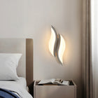 LAMPA ŚCIENNA CHROM KINKIET LED NOWOCZESNA DO SALONU KORYTARZA 3000K 12W oprawa metalowa srebrna 2 punkty świetlne do