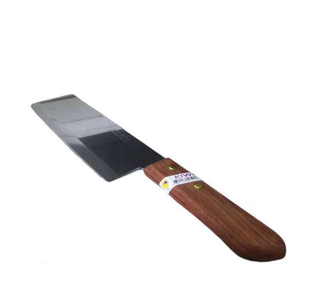 Nóż (tasak) kuchenny kiwi 20,3 cm do siekania i porcjowania, stalowe ostrze, drewniana rękojeść