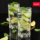 SZKLANKI DO DRINKÓW NAPOJÓW 6x 325ml WODY WYSOKIE ZESTAW KOMPLET SZKLANEK do soków i koktajli, przezroczyste szkło, do