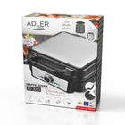 Gofrownica adler 1800W chrupiące gofry solidnie wykonana najnowszy model nominalna