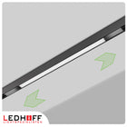 Lampa LED liniowa szynowa magnetyczna Reflektor 18W czarny 45cm 3 barwy CCT oprawa do szynoprzewodu, do salonu, kuchni