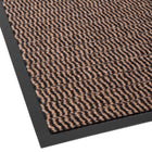 Wycieraczka pod drzwi wejściowa do butów wewnętrzna mata gumowa 80x120 cm chodnik pvc tekstylny brązowy grubość 7 mm