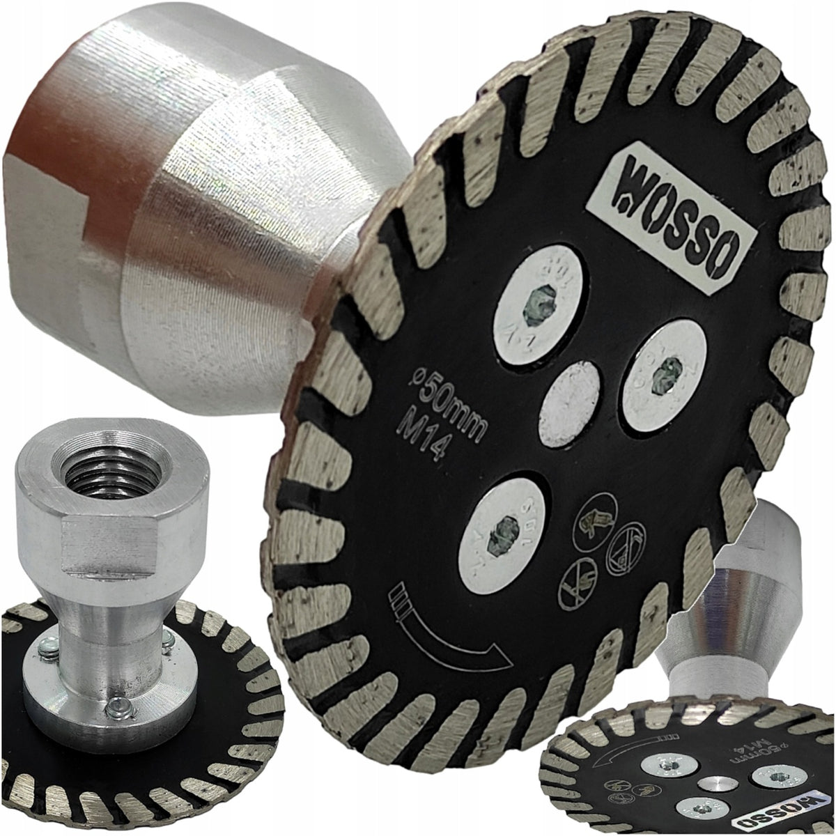 Tarcza Diamentowa do podcinania płytek 50mm x M14 gresu glazury kleju PRO z 246 sztuk