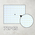 Halogen naświetlacz reflektor LED 50W wodoodporny zewnętrzny IP65 72 diody lampa robocza, oświetlenie posesji, 4500 lm