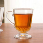 6x Szklanki DO KAWY HERBATY napojów kubki szklane 315 ml bezbarwne, do mycia w zmywarce