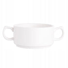Zestaw 12 szt bulionówki flaczarka do zupy porcelanowe Altom Regular 280 ml miseczki na rosół i krem, beżowe, do