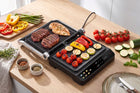 Grill elektryczny kontaktowy opiekacz Rozkładany 9 programów Duża Moc 2200W nominalna