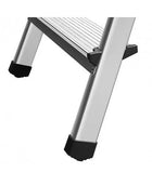 Drabest Drabina aluminiowa dwustronna 2x2 stopnie 125kg comfort podest schodki domowe do prac na wysokości, wysokość