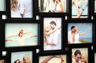 Duża ramka na zdjęcia 10x15 multi foto 18 zdjęć czarna poziomo lub pionowo kolaż fotograficzny, galeria ścienna