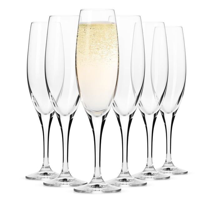 Kieliszki do szampana Venezia krosno 6szt NEW prosecco win musujących 200 ml bezbarwny