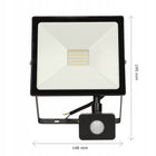 Alled 30W Naświetlacz LED z PIR 2300lm IP44 4000K reflektor z czujnikiem ruchu, lampa do ogrodu, światło białe neutralne